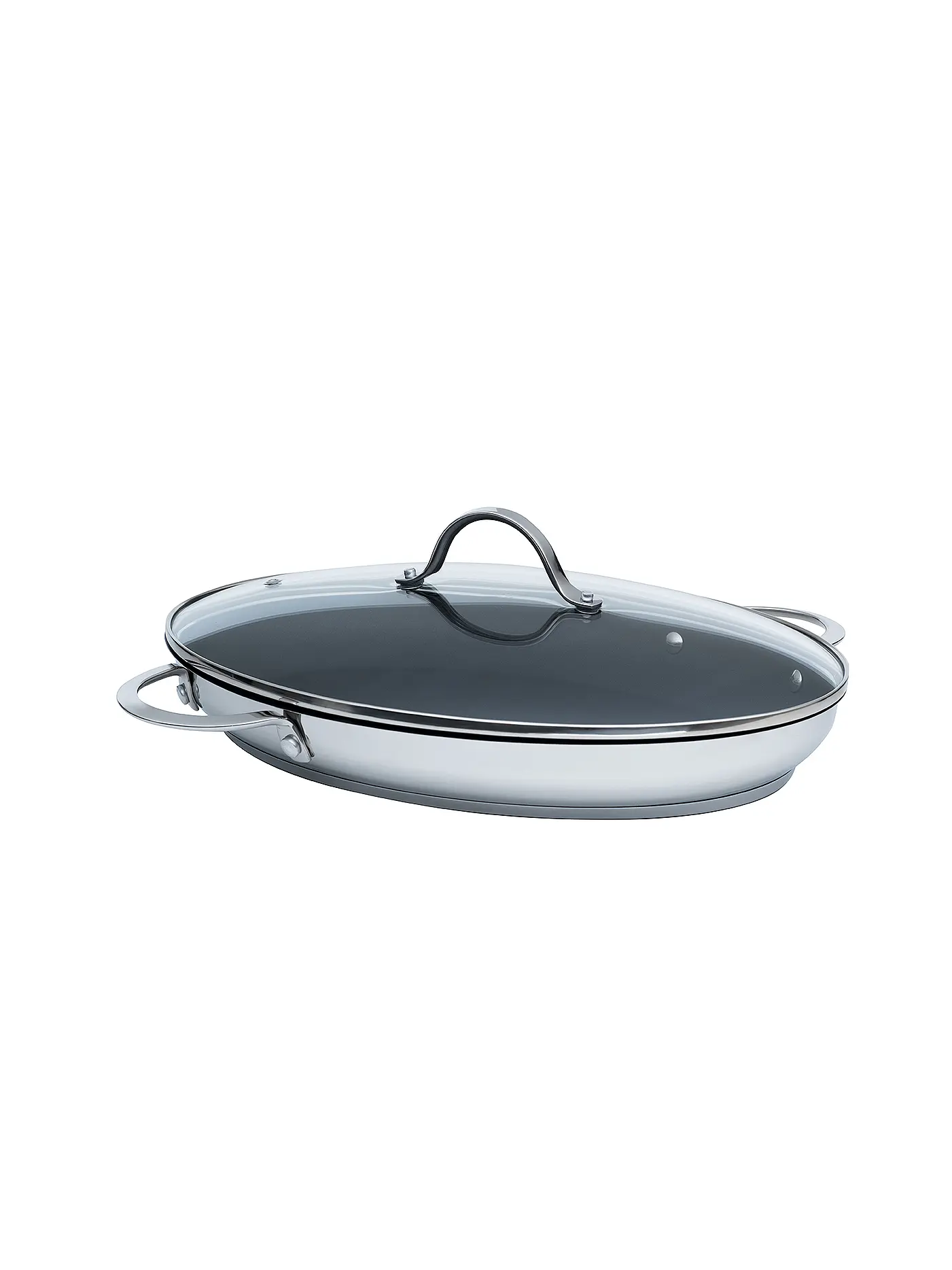 KELOMAT | Perfekt Fischpfanne Induktion 38/26 mit Deckel | 